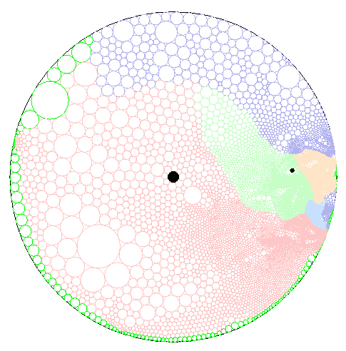 Hyperbolic Flat Map with Alternate Focus