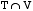 T intersect V
