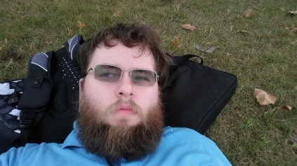 Me on the grass in front of Fuld Hall, IAS, Sep 28, 2015