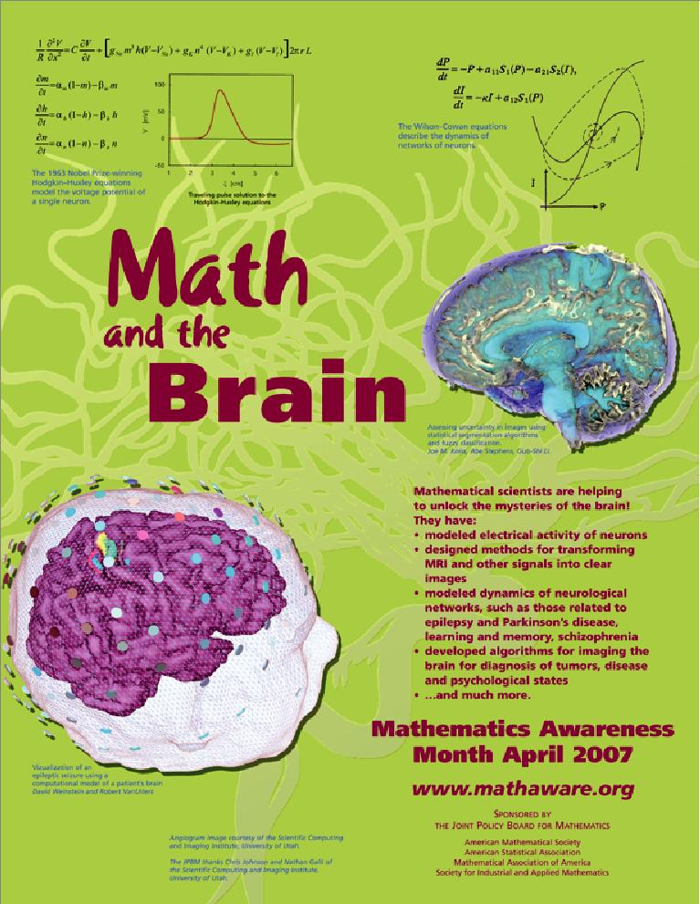 Math Awareness Brain Poster, 2007